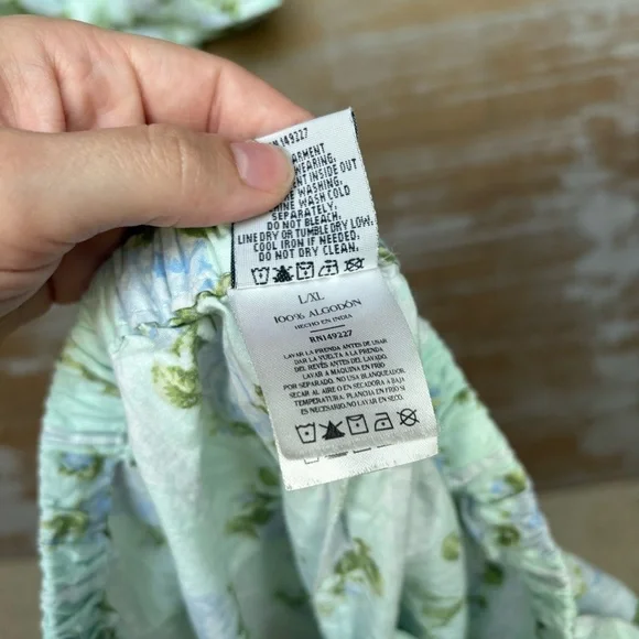 8 Oak Lane Magnolia Floral Pajamas Lounge Classic Preppy Lace Womens L/XL - Picture 6 of 8